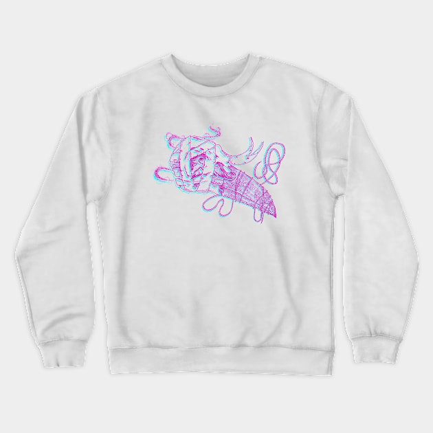 Loose Lips Crewneck Sweatshirt by melonolson